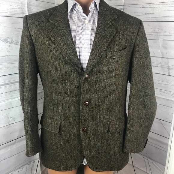 Orvis Harris Tweed Herringbone Blazer 